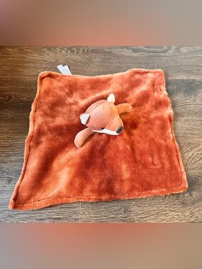 Child of Mine Carters Brown Fox Plush Lovey Security Blanket Infant Toy Lovie